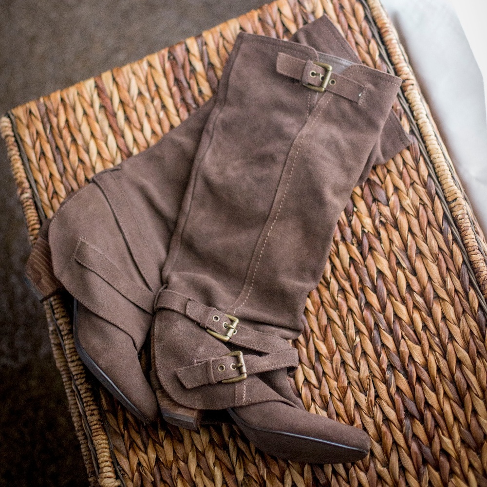 Naughty Monkey Leather Heeled Boots